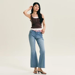 CHUUCHOP - (XS-6XL) Nova Bootcut การเกงยีนส์ทรงบูทคัท ขาม้า ผ้ายืดหยุ่นใส่สบาย (C8563)