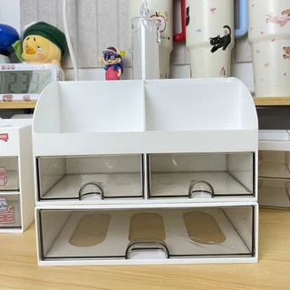 ฟรีสติ๊กเกอร์ ลิ้นชักเก็บของ รุ่นใหม่ วางซ้อนได้หลายชั้น กล่องเก็บของ อะคริลิก ลิ้นชักใส่ของ