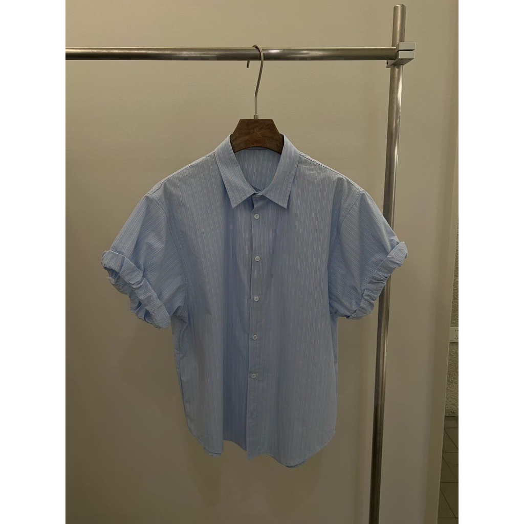 LEELA-ELASTIC SLEEVE SHIRT-เสื้อเชิ้ตจั๊มแขน