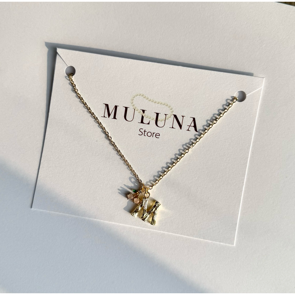 สร้อยคอจี้ตัวอักษร 14k