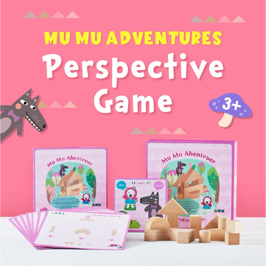 [IQ house] Mu Mu Adventures เกมฝึกมิติสัมพันธ์ Perspective Game ของเล่นไม้ Montessori เสริมพัฒนาการเ