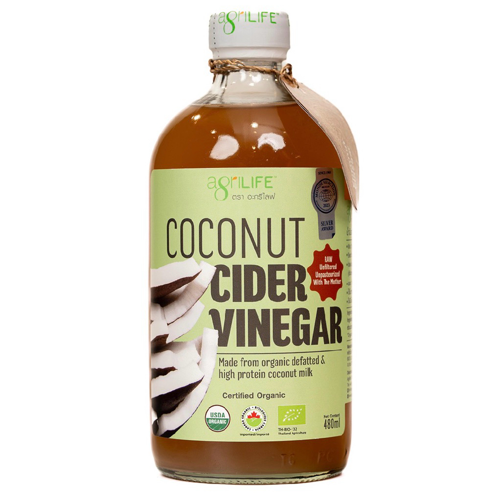 Agrilife Coconut Cider Vinegar 480ml/Coconut Flower Nectar 270g/Organic Virgin Coconut Oil 450ml