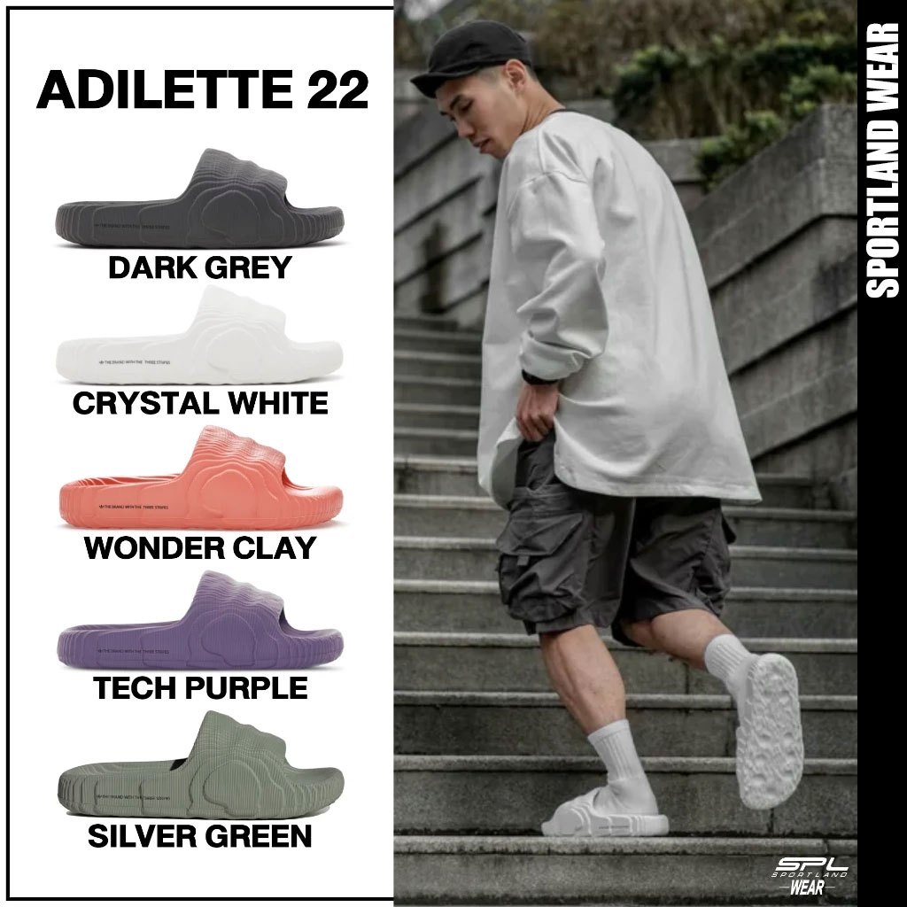 Adidas Collection รองเท้าแตะ Adilette 22 Slides HP6522 / HQ4672 / IG8261 / HP6524 / IG8264