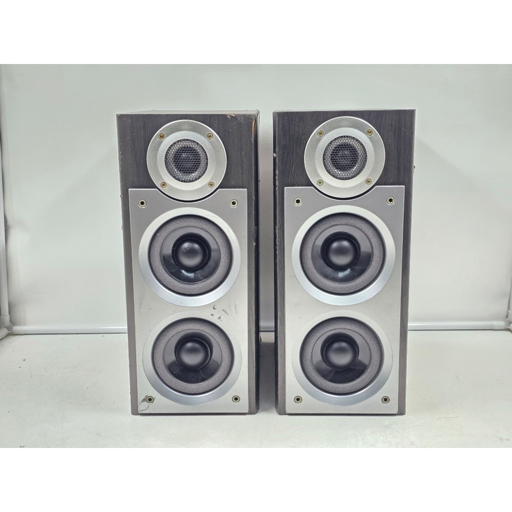 BJ11 ลำโพงญี่ปุ่นมือสอง 1 คู่ (BJ) SHARP SD-VH90-S 40W 4 โอห์ม Woofer 3.5 นิ้ว x2 Size ตู้ 15x25x35C