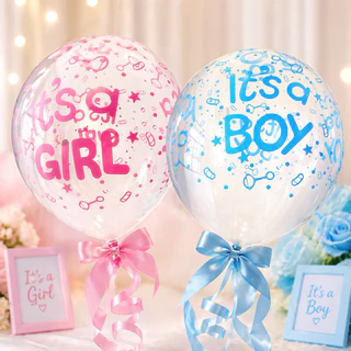 ลูกโป่ง welcome baby boy Girl ลูกโป่งทายเพศ ลูกโป่งต้อนรับแรกเกิด เด็กผู้หญิง เด็กผู้ชาย