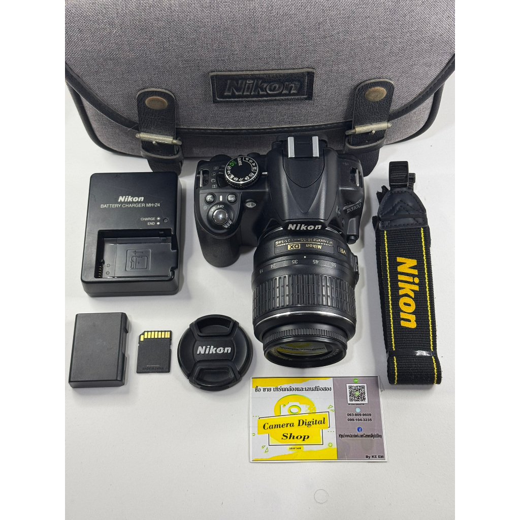 กล้องมือสอง Nikon D3100 + Lens Canon 18-55mm F3.5-5.6 G