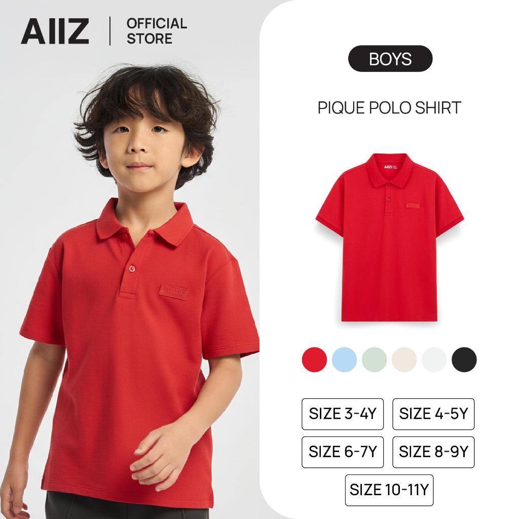 AIIZ (เอ ทู แซด) - AIIZ เสื้อโปโลเด็กผู้ชายผ้าปิเก้ AIIZ Boy's Pique Polo Shirt
