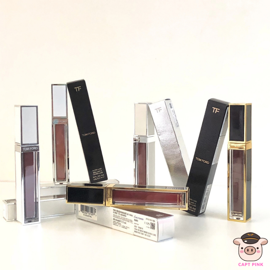 TOM FORD LIP Soleil Neige Gloss Luxe 5.5ml Limited ปลอกขาว/ รุ่นปกติ ปลอกดำ ของแท้