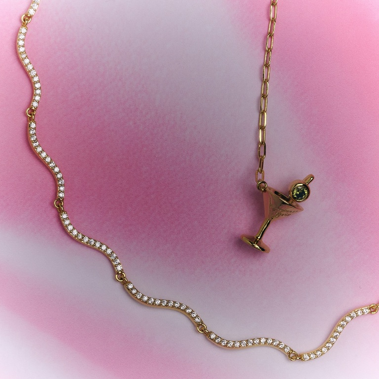 YVIS New Romantic Brass Necklace - YVIS X Bunny Pretty Demand พร้อมส่ง