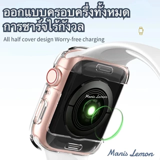 Manis Lemon คอร์นนิ่ง เคส ฟิล์ม กระจกเทมเปอร์ สำหรับ Smart Watch Series 11 10 9 8 3 4 SE 7 2 Ultra 49 46 45 44 40 41 mm