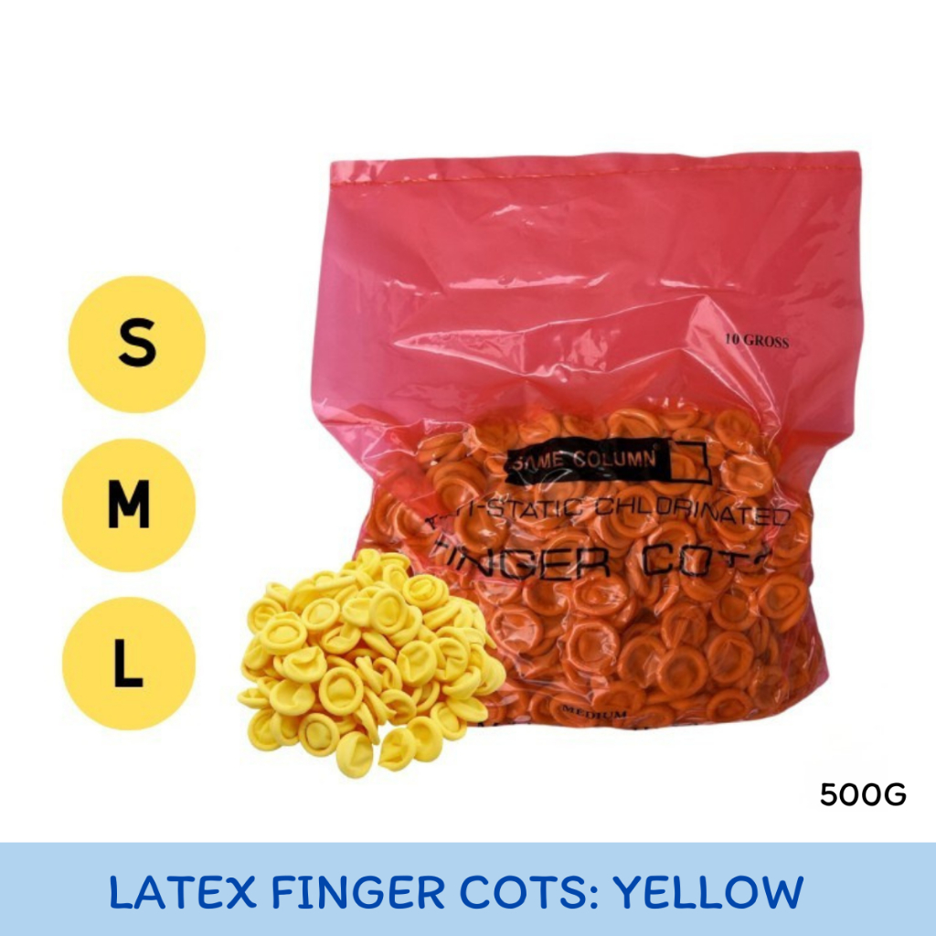 K-FLEX ถุงนิ้วยางสีขาว Finger Cots ไม่มีแป้ง ป้องกันฝุ่น รอยนิ้วมือ