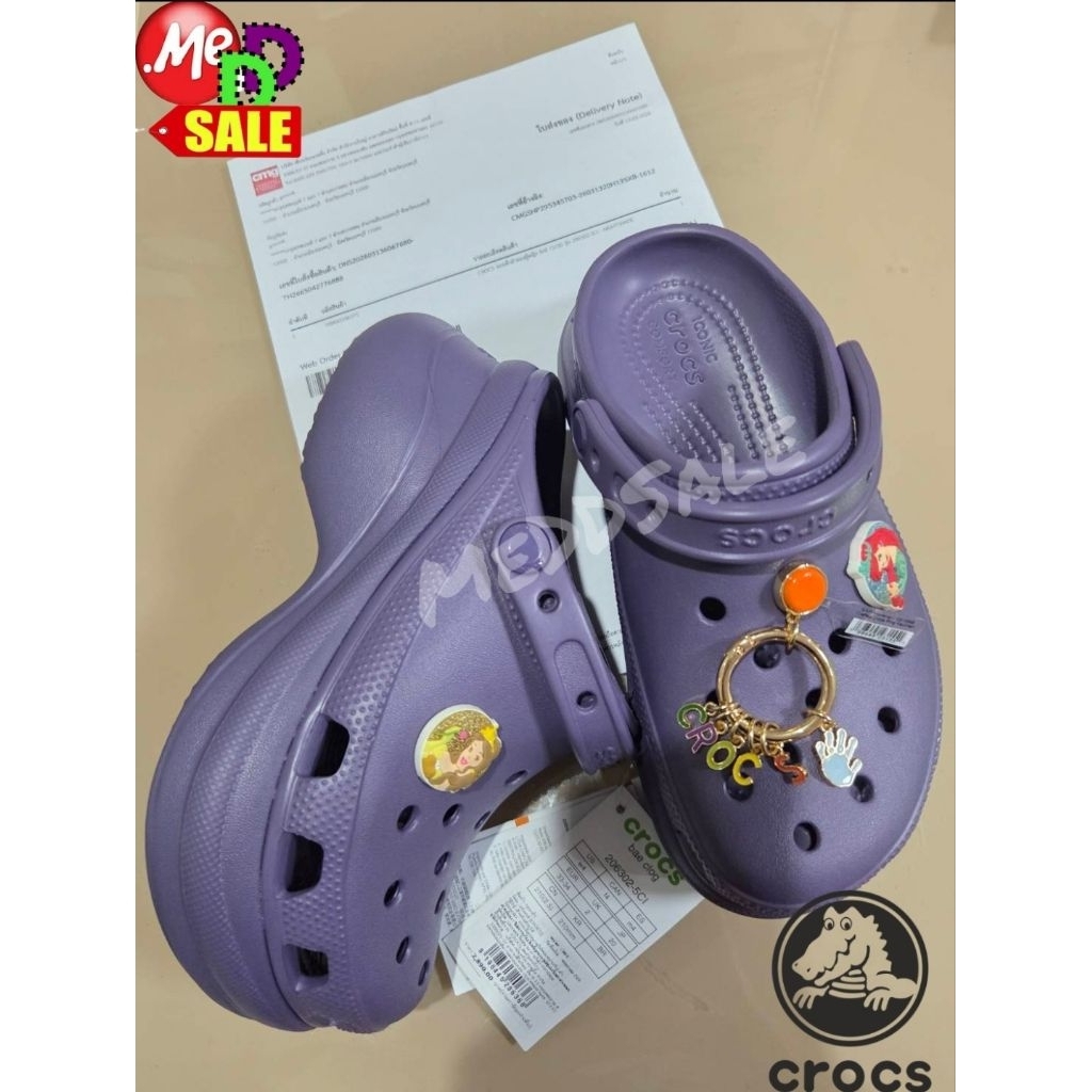 CROCS - ใหม่ คร็อคส์ รองเท้าลำลอง รุ่น CAGED / BAE / BAE Wedding / M&M /  แท้ จากเซ็นทรัล