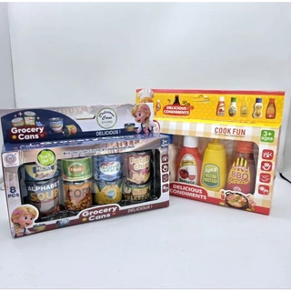 ซอส อาหารกระป๋อง condiments set ของเล่นสำหรับเด็ก