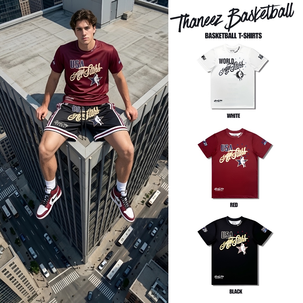 เสื้อยืด เสื้อแขนสั้น Shooting Shirts ALL STARS Collection [ มีไซส์ใหญ่ ]