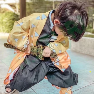 Nezuko Cosplay กทมชุดเนซึโกะ ชุดครอสเพลย์ดาบพิฆาตอสูร ชุดคอสเพลย์ รักษาสิ่งแวดล้อม อ่อนโยน