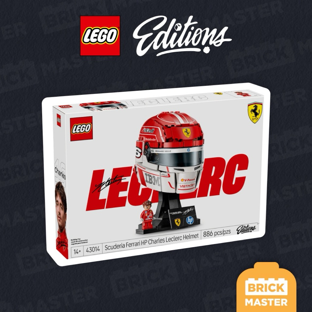 LEGO® Editions #43014 Scuderia Ferrari HP Charles Leclerc Helmet (เลโก้แท้ เฟอร์รารี่ F1)