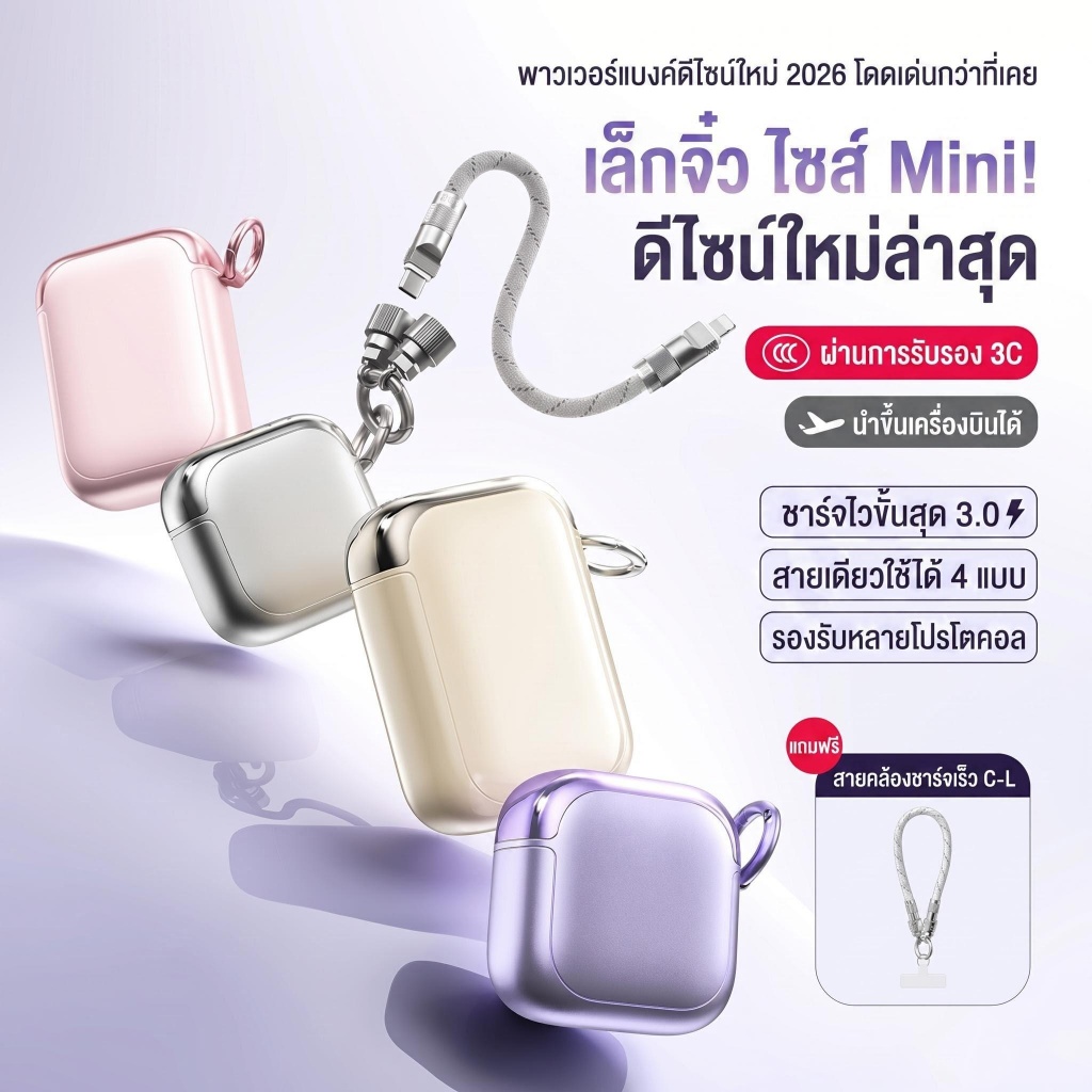 iMI พาวเวอร์แบงค์มินิ 20000mAh รองรับชาร์จเร็ว 22.5W PD3.0 รองรับType-C/ไอโฟน พกพาเบาสบาย นำขึ้นเครื่องบินได้ ผ่านมาตรฐา
