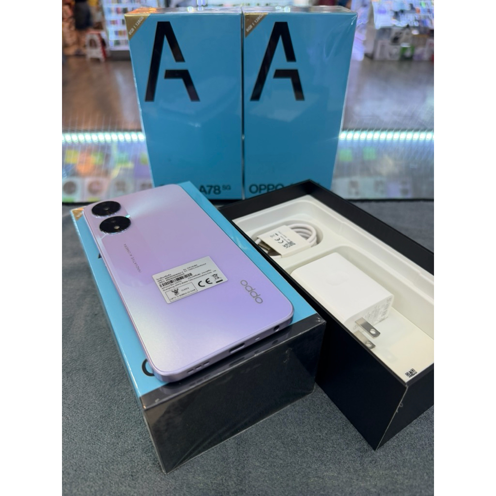 Oppo A78(5G) Ram8/128 เครื่องใหม่แท้ศูนย์ไทย