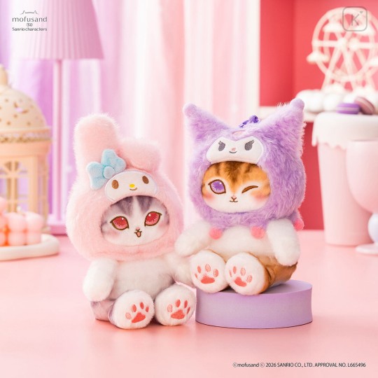พร้อมส่ง   sanrio x mofusand แมวนำโชค jp” /คอลมูฟูซาน แมวห้อยกระเป๋า ราคา ถูกที่สุด ดีลบีเคเค แกลเลอรีภาพที่ 3
