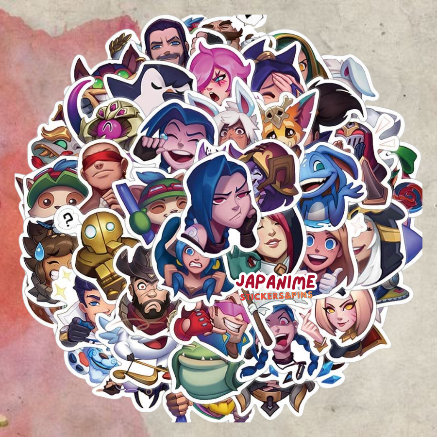 พร้อมส่ง 🇹🇭 (50 ชิ้น): League of Legends Wild Rift สติกเกอร์กันน้ำ แชมเปี้ยน LOL ติดแล็ปท็อป