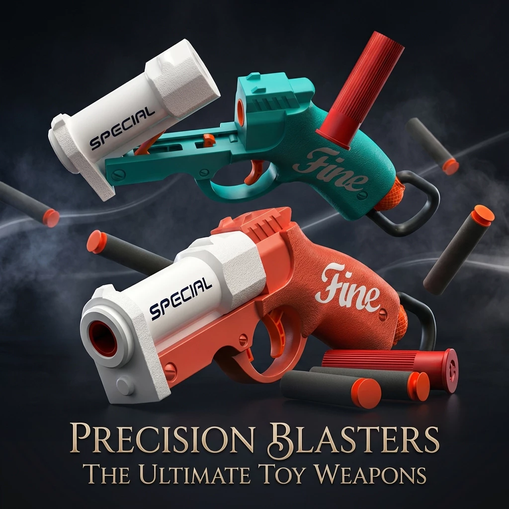 Fine Blaster ปืนของเล่นยิงโฟมนุ่ม ยิงไกล แม่น ดีไซน์เท่ ปลอดภัย ของขวัญเด็ก เล่นมันส์ พร้อมกระสุน โคตรคุ้ม