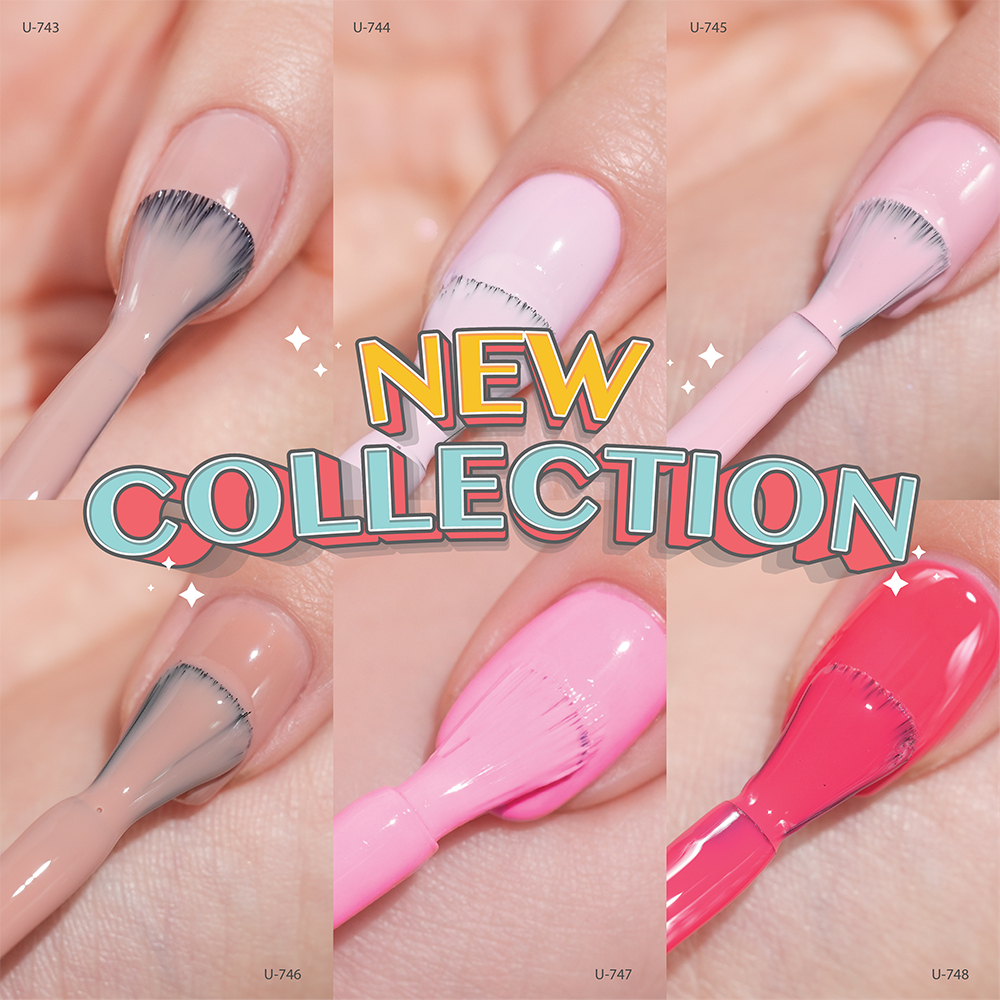 U-DELI สีทาเล็บกึ่งเจล (ไม่อบ) New Collection อ่อนโยน เหมาะกับผิวแพ้ง่าย ไร้กลิ่นฉุน U743-749 – โปรปัง