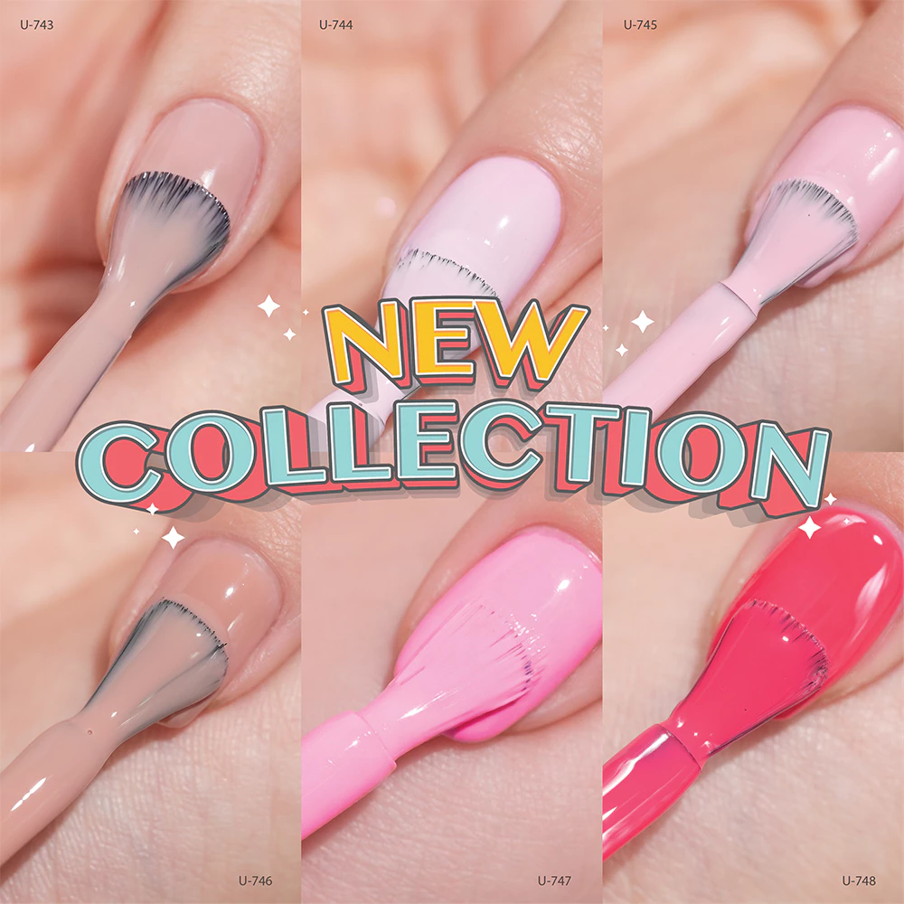 U-DELI สีทาเล็บกึ่งเจล (ไม่อบ) New Collection อ่อนโยน เหมาะกับผิวแพ้ง่าย ไร้กลิ่นฉุน U743-749
