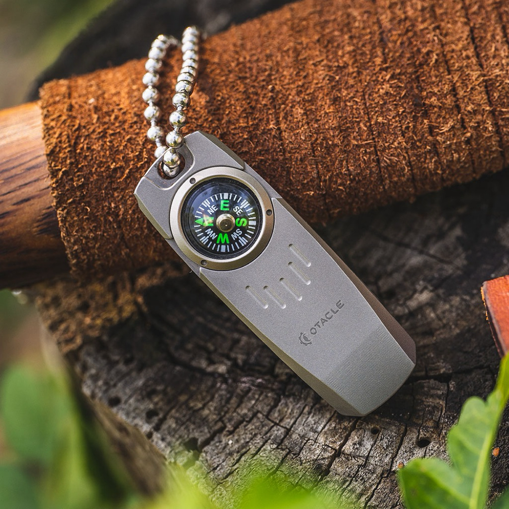 Olight OKNIFE Owhistle 2 Titanium EDC นกหวีดพร้อมเข็มทิศในตัว พวงกุญแจอเนกประสงค์ ของแท้ ใหม่ ✅ ราคา ถูกที่สุด ดีลบีเคเค แกลเลอรีภาพที่ 7