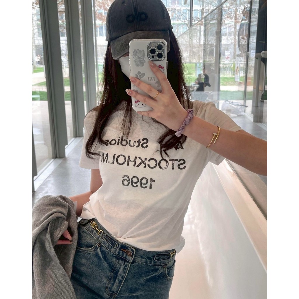 PP201 เสื้อยืด Acn st 1996 stockholm baby tee