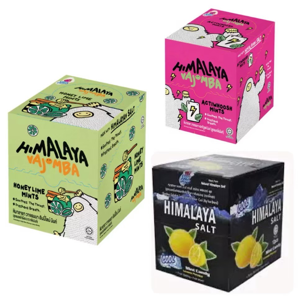 [แพ็ค6]HIMALAYA หิมาลายา ลูกอมรสมินท์ ผสมเกลือหิมาลายา