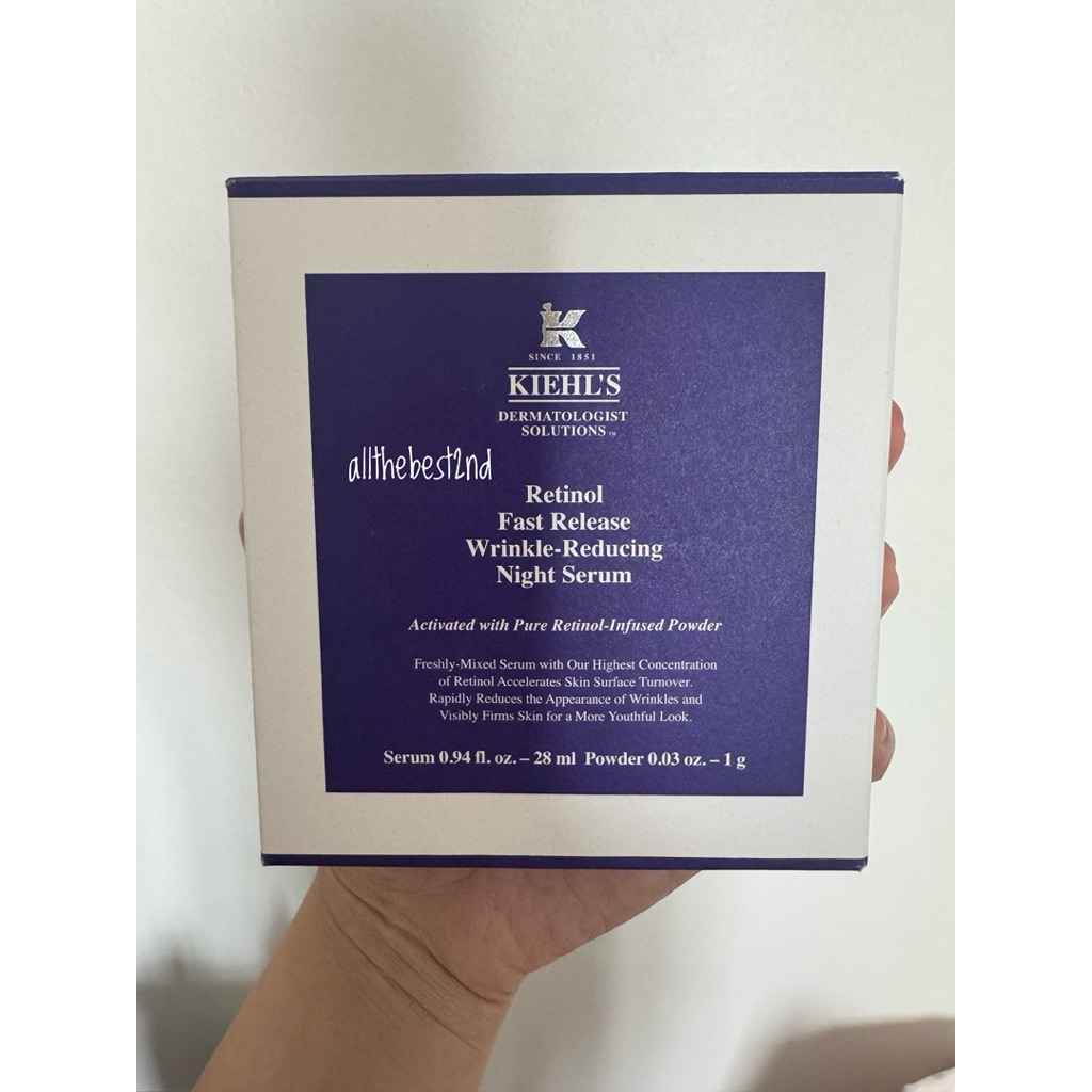 - New - KIEHL’S Retinol Fast Release Wrinkle-Reducing Night Serum 30ml ของแท้💯