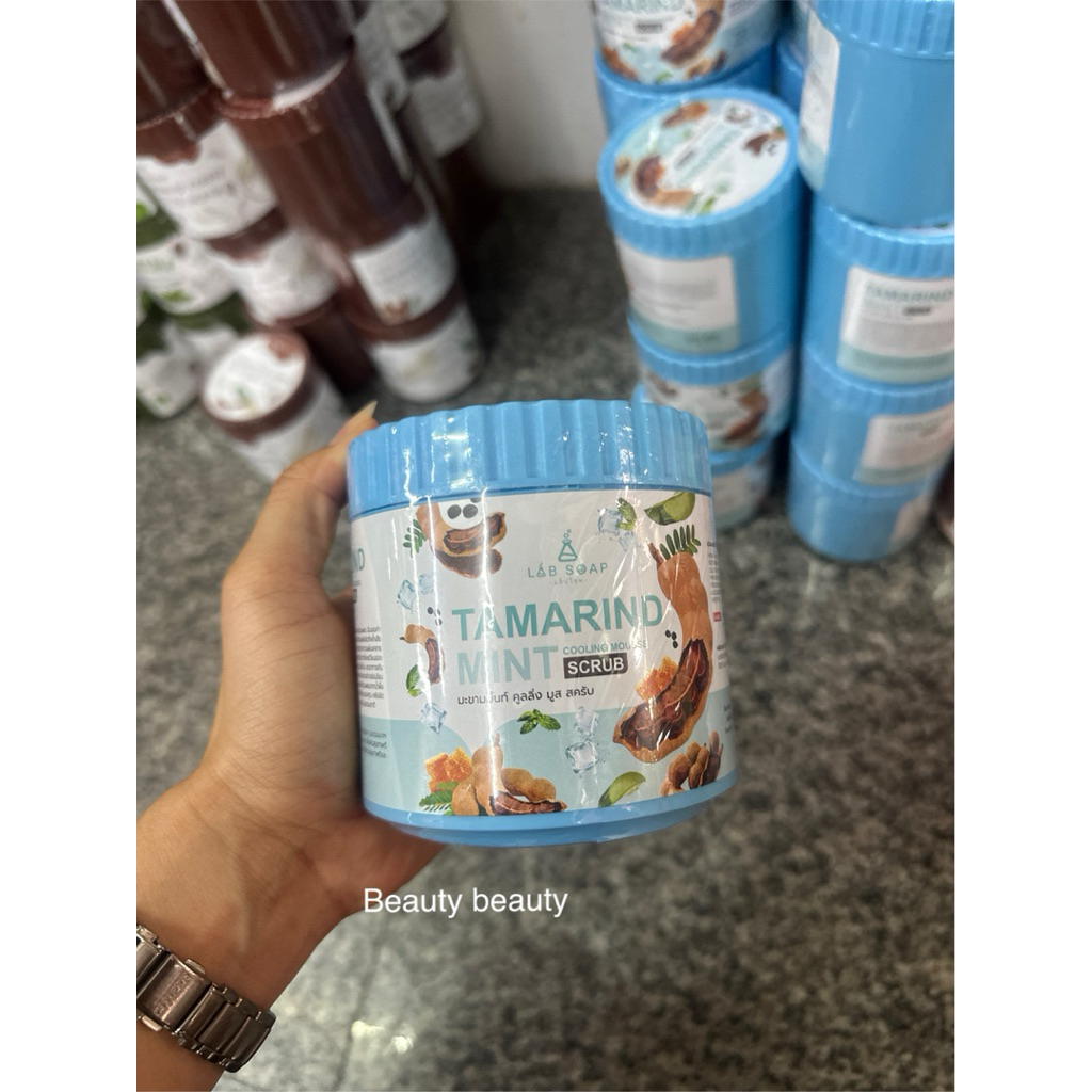 Lab Soap Tamarind Mint Cooling Mousse Scrub แล็บโซฟ มะขามมิ้นท์ 650g.
