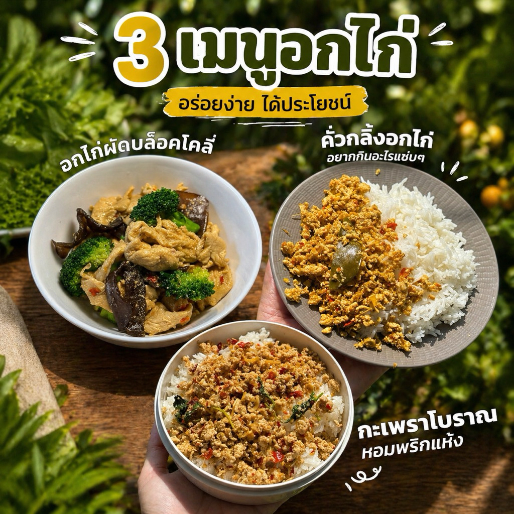 อาหารคลีน อกไก่ 7 วัน 21 มื้อ โปรตีนสูง อกไก่นุ่ม อิ่มนาน คุมแคล พร้อมทาน | Clean with Mom (ส่งฟรี) รูปที่ 3