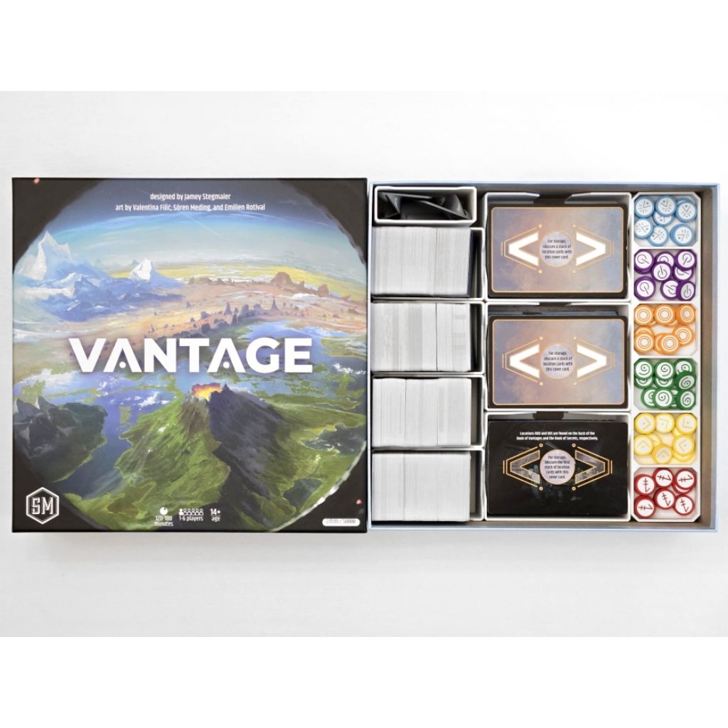 ​🏔️ Vantage Insert & Organizer (Non-Sleeve) | วัสดุ PETG งาน 3D Print (ไม่รวมตัวเกม)
