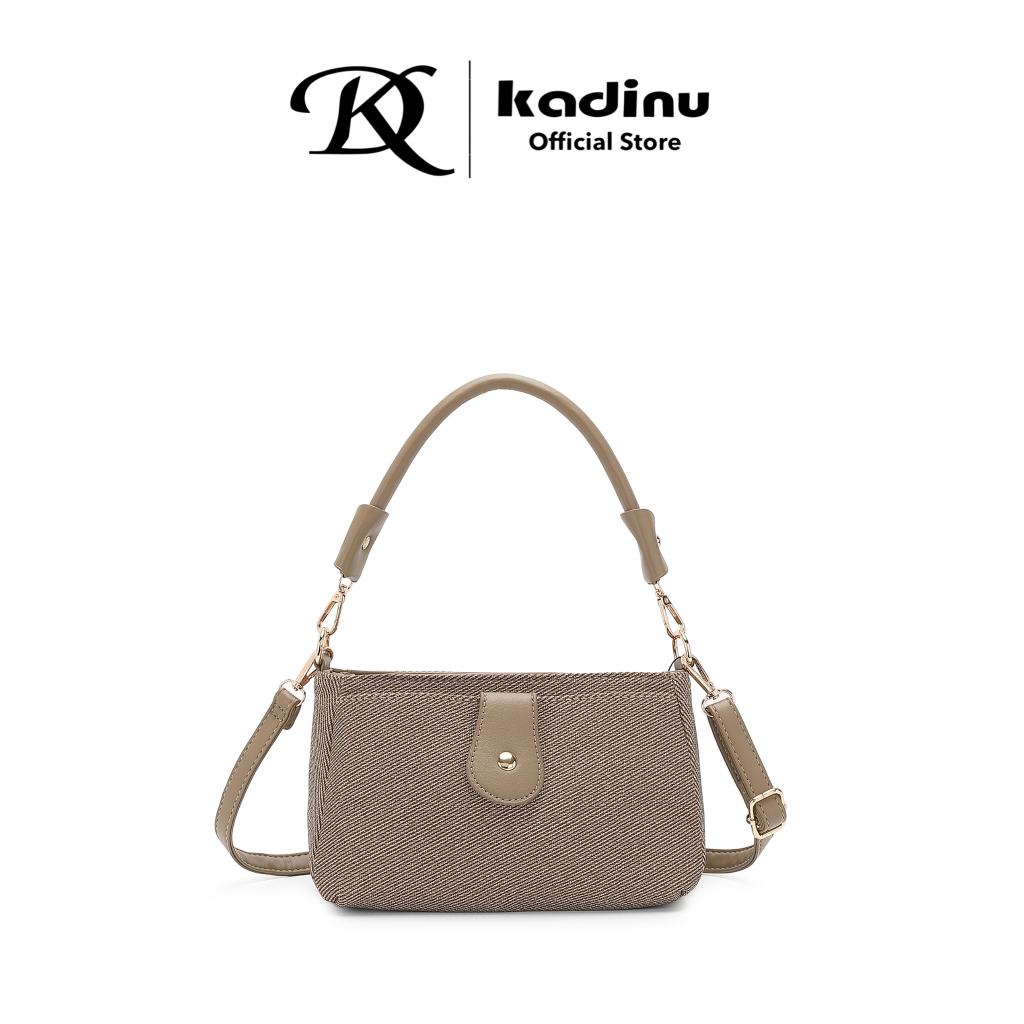 KD Kadinu  Classic Duo Strap  กระเป๋าทรงถือสายคู่ ถือ+ สะพาย สไตล์มินิมอล (H5881)