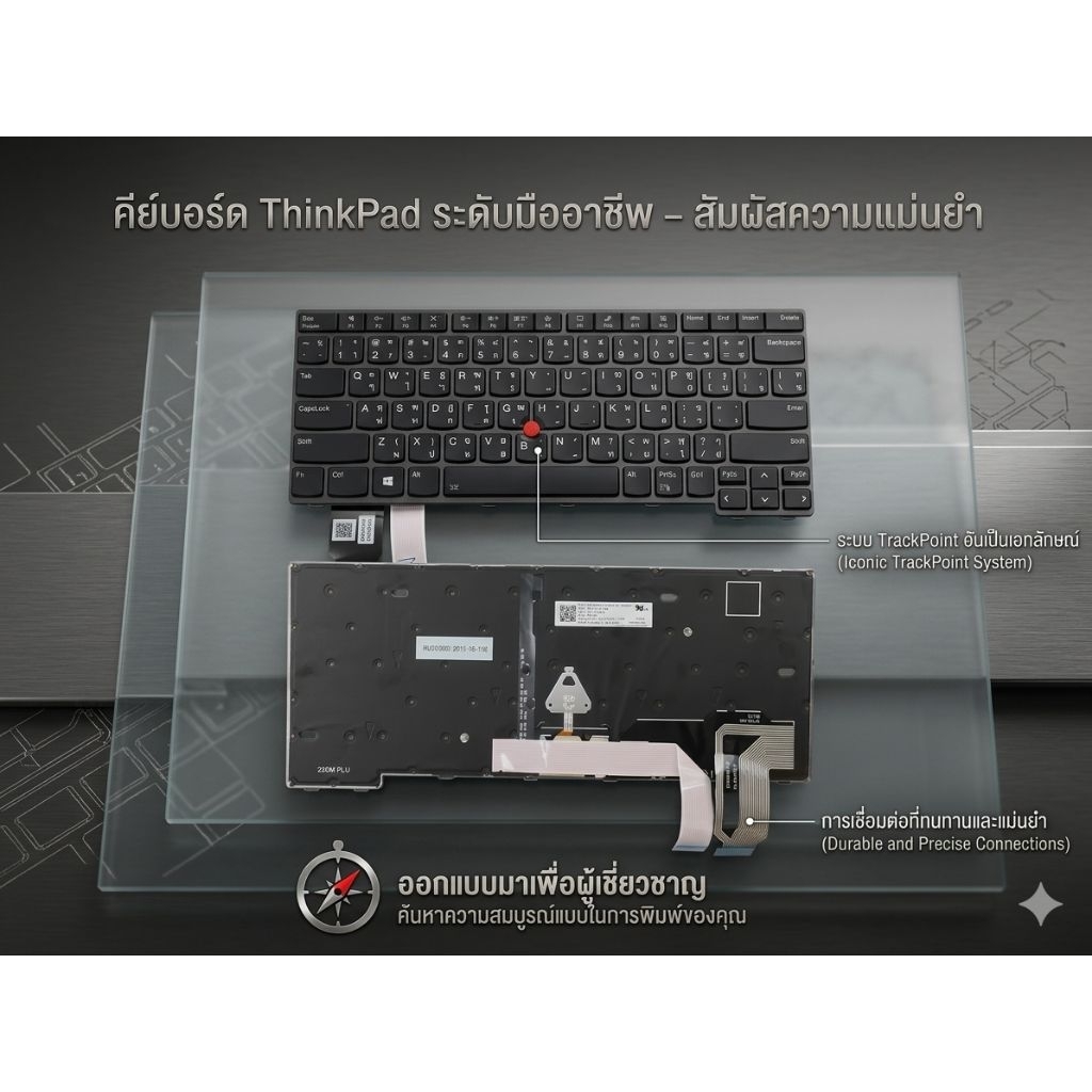 Keyboard KBLE127 KB LENOVO ThinkPad T14 Gen4 Gen3 L14 Gen3 Gen4 TP00133B,L14 Gen 4 P14s Gen 4 มีเฟรม