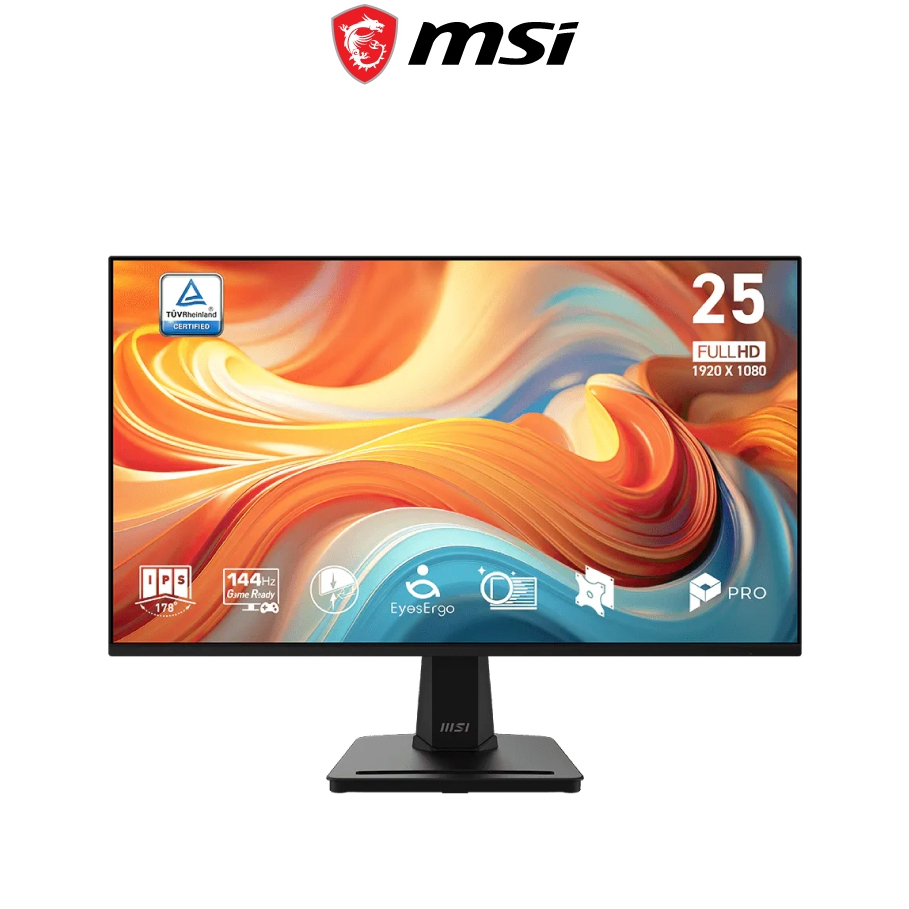MSI Pro MP251 E14L Computer Monitor - 24.5 Inch IPS FHD 144Hz Adaptive-Sync ให้ภาพลื่นไหล