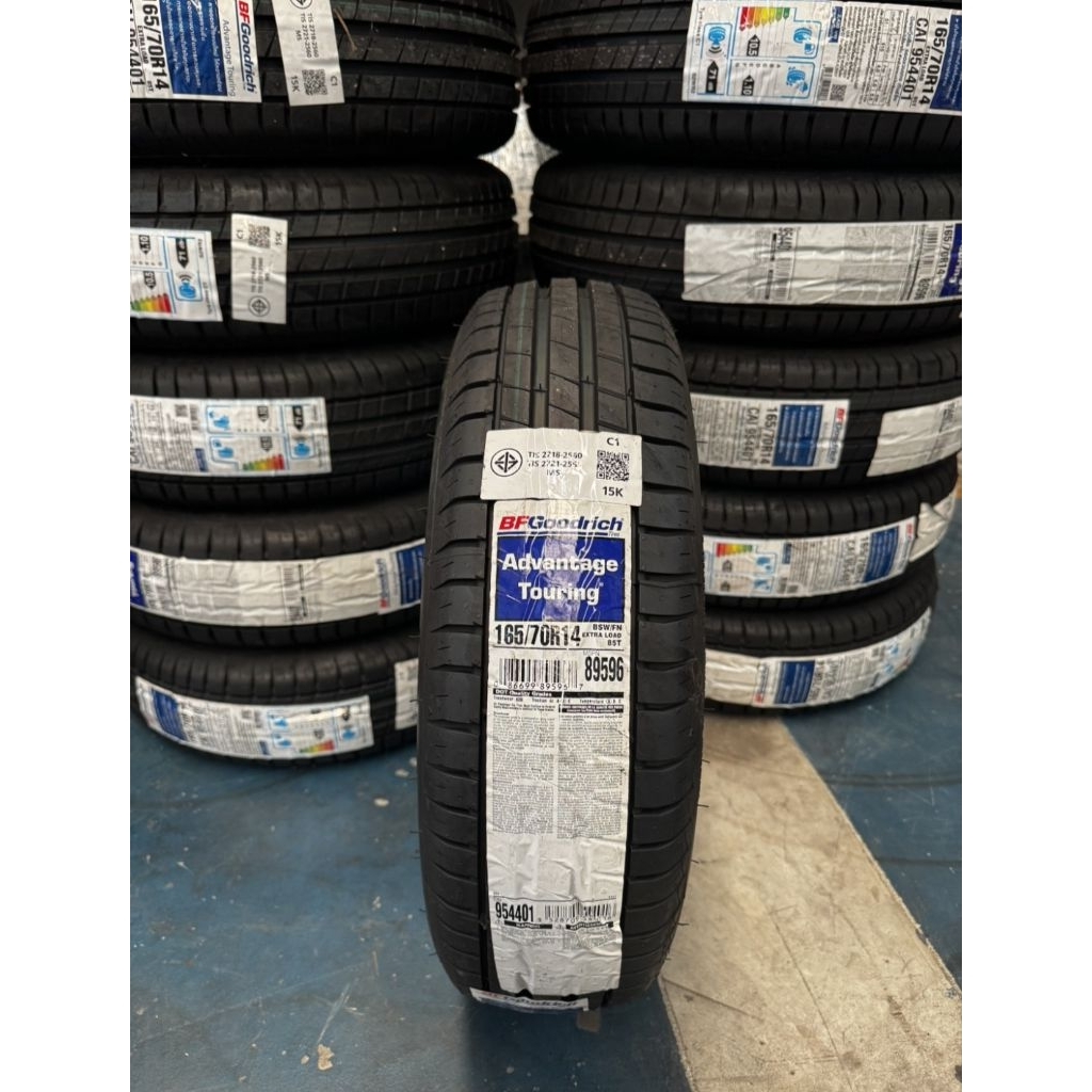 ยางรถยนต์ BFGoodrich Advantage Touring 165/70 R14 ใหม่ ปี 23 สัปดาห์ที่ 36 ราคาเส้นละ 899 บาท สำหรับรถยนต์นั่งหรือรถ SUV