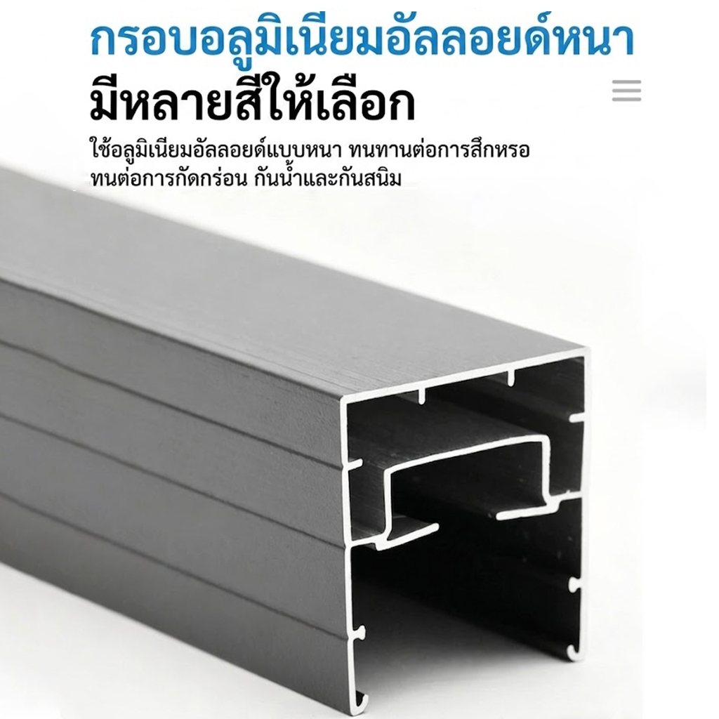 ประตูกันยุง ประตูมุ้ง ประตูมุ้งจีบติดตั้งเอง วงกบประตูอลูมิเนียม กันยุง ระบายอากาศดี ติดตั้งง่าย รูปที่ 5