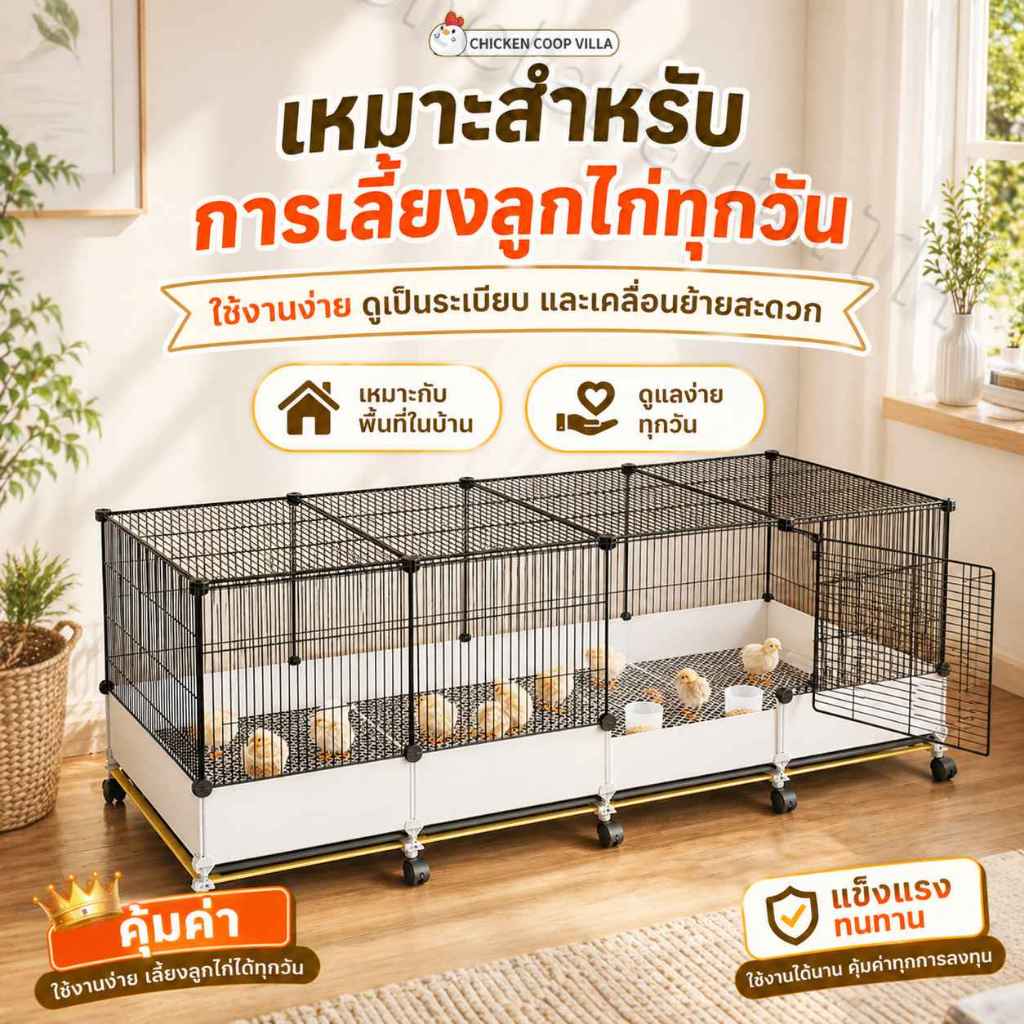 กรงไก่ตาข่ายลวดขนาดใหญ่สำหรับใช้ภายนอกอาคาร เหมาะสำหรับเลี้ยงไก่ นกพิราบ เป็ด และห่าน ราคา ถูกที่สุด ดีลบีเคเค แกลเลอรีภาพที่ 9