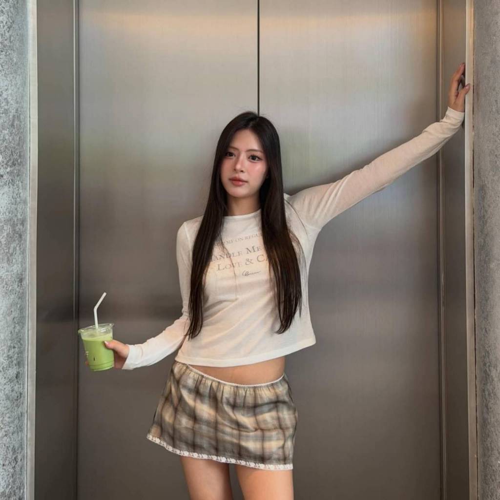 -Quera Handle Top- เสื้อผ้าซีทรู รูปที่ 3