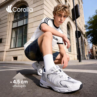 【รองเท้าผู้ชาย】Corolla 1990s รองเท้าผ้าใบแบรนด์แท้ 100% สำหรับผู้ชาย พื้นหนา 4.5 ซม สวมใส่สบาย Unisex แนะนำเพิ่ม 1 ไซส์