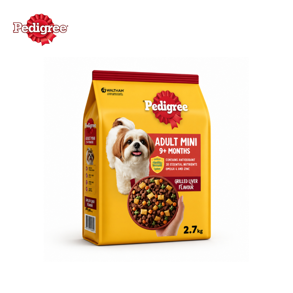 Pedigree อาหารสุนัขโต พันธุ์เล็ก เม็ดเล็ก กินง่าย 2.7kg Petus Kingkaew