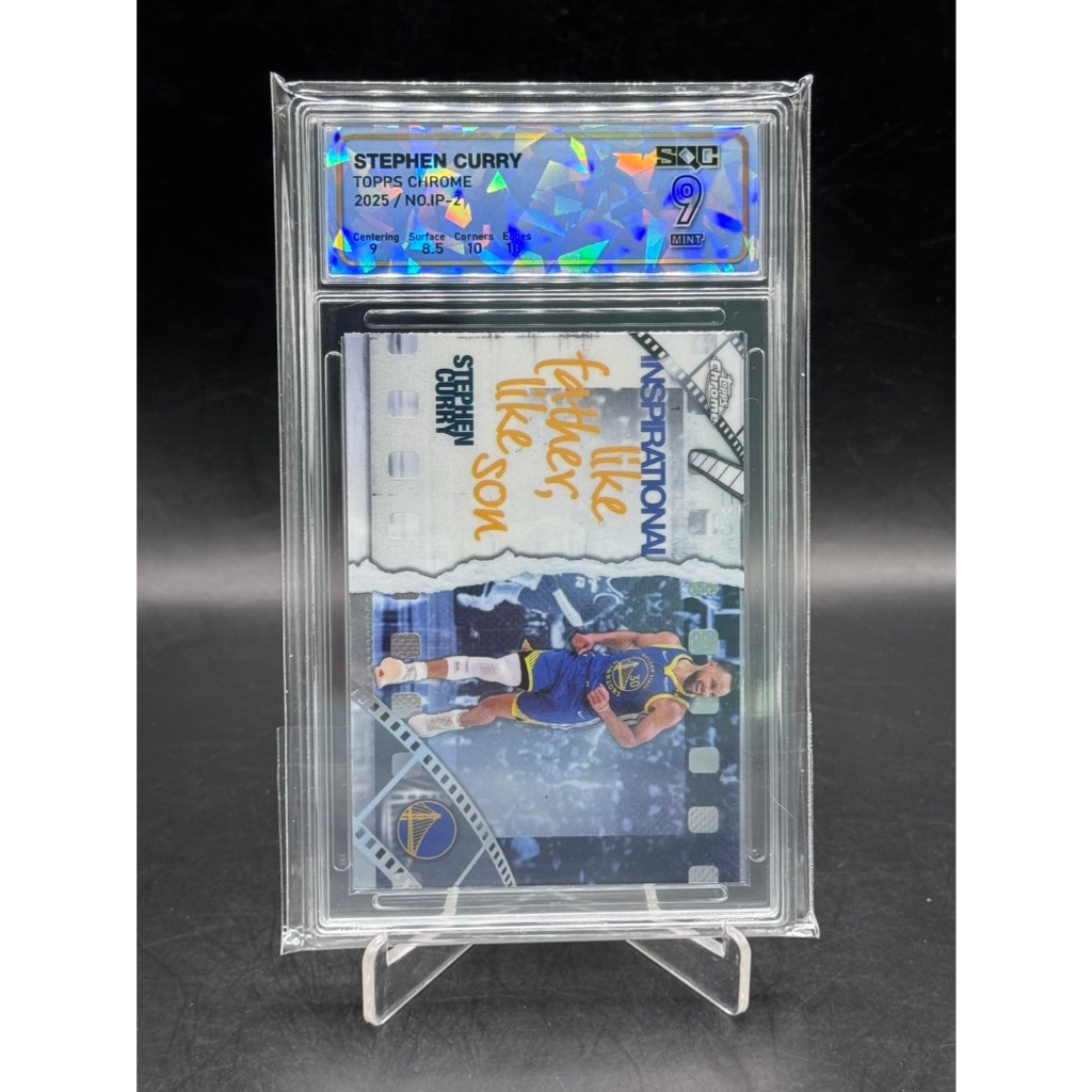 2025 Topps Chrome STEPHEN CURRY Inspirational #IP-2 SQC 9 MINT 10/10