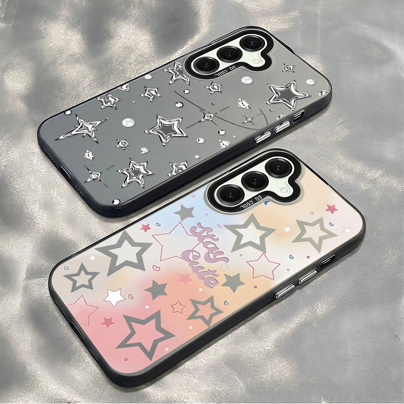 เคส For Samsung A57 A37 A56 A17 A07 4G A06 A16 A55 A15 A36 A05S A35 A54 A26 A22 5G คู่รักการ์ตูนน่ารักเด็กผู้หญิงลายนิ่ม