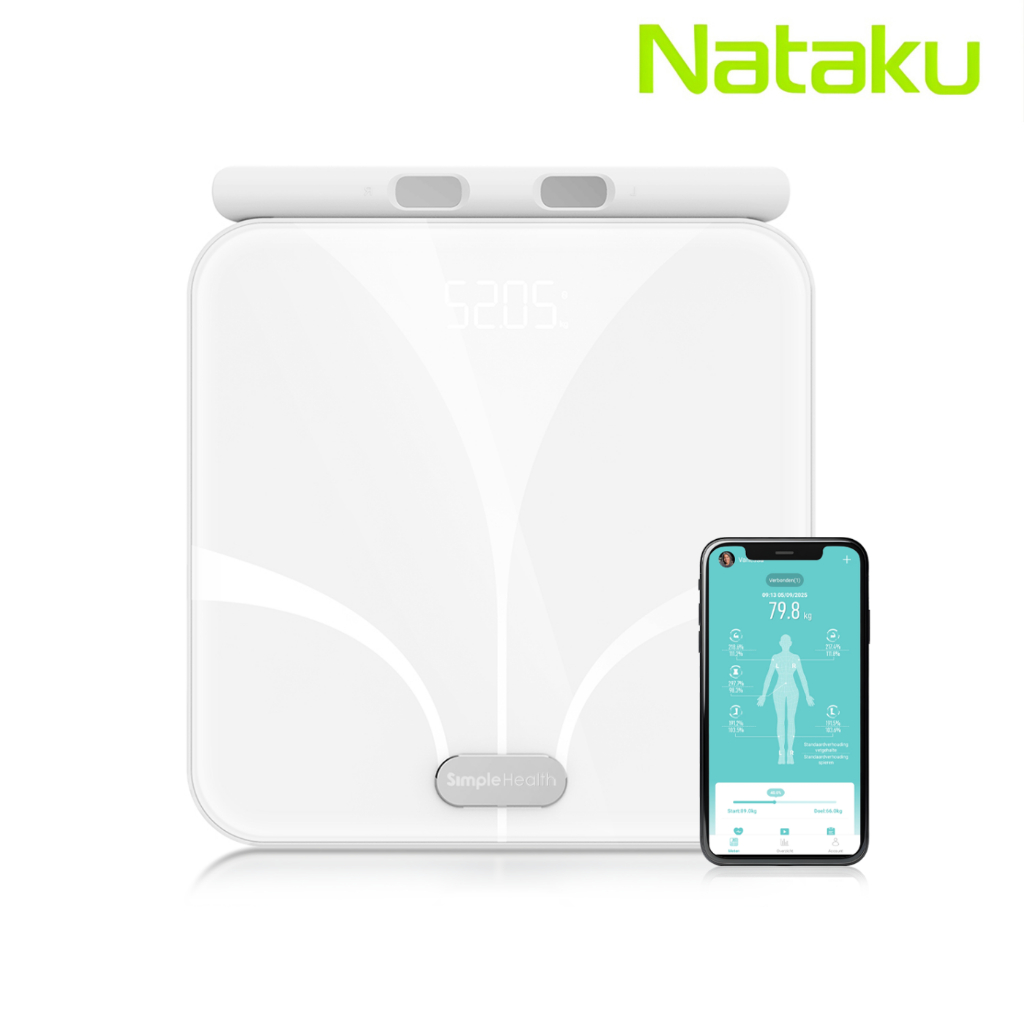 Nataku เครื่องชั่งดิจิตอล เครื่องชั่งน้ำหนัก จอ LED Weighing Scale วัด BIA อัจฉริยะ แม่นยำ