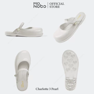 MONOBO รุ่น Charlotte 3 Pearl รองเท้ารัดข้อแฟชั่น แบรนด์ เรียบๆ มีสไตล์