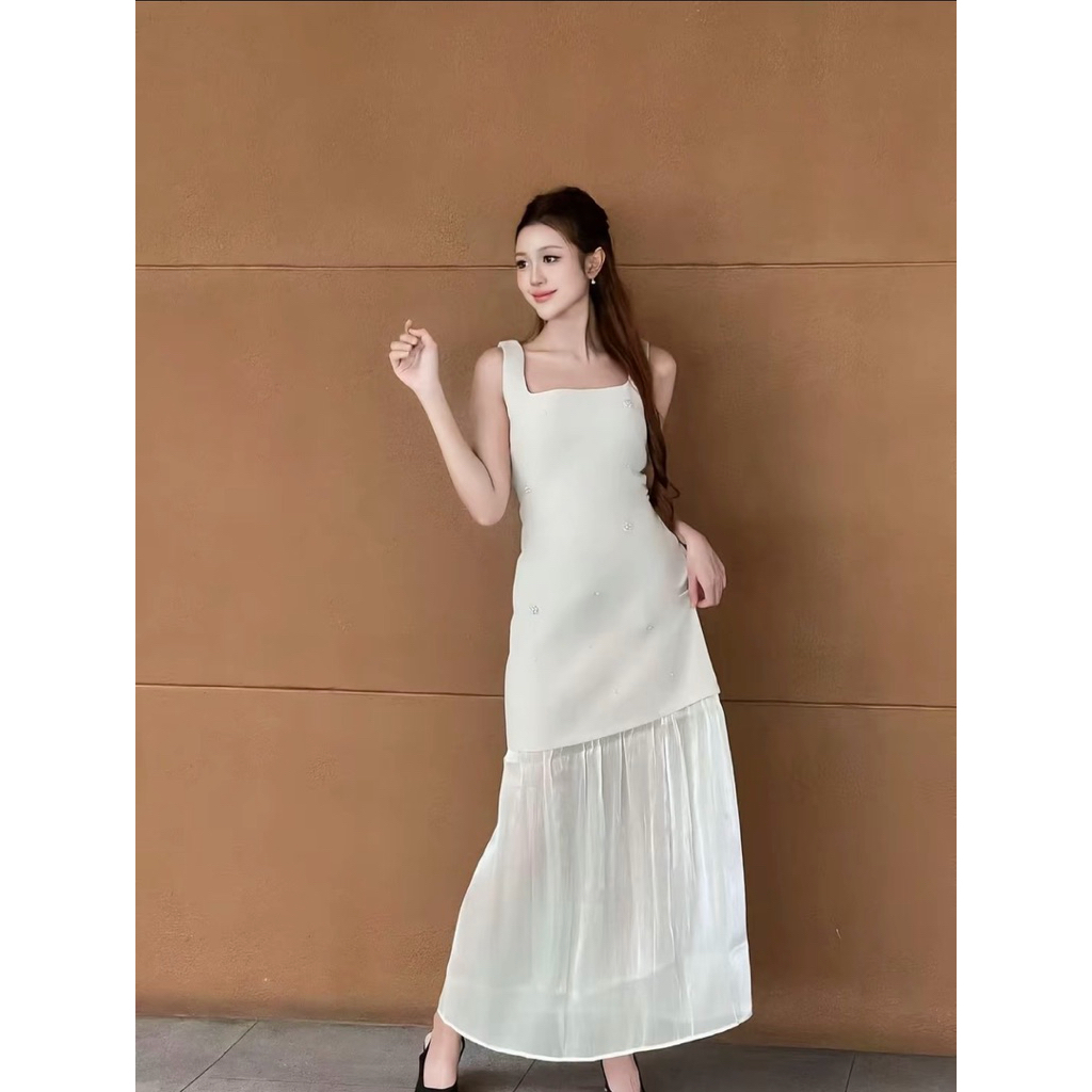เดรส Karlynไซส์Lสีครีม