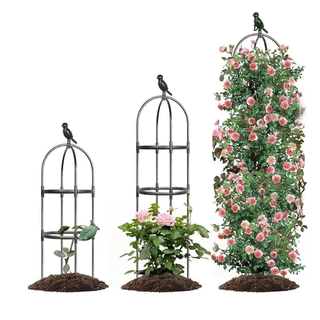 ซุ้มกุหลาบ【ทนทานกันสนิม】4 ชั้นที่ 145cm*28cm / 95cm*28cm โครงกุหลาบเลื้อย โครงกุหลาบ ซุ้มไม้เลื้อย ของแต่งสวน ราคาขายส่ง