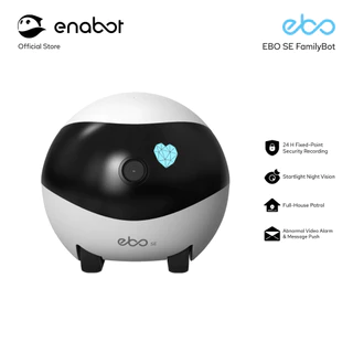 Enabot หุ่นยนต์กล้องอัจฉริยะ EBO SE FamilyBot กล้องเคลื่อนที่สำหรับการรักษาความปลอดภัยภายในบ้าน